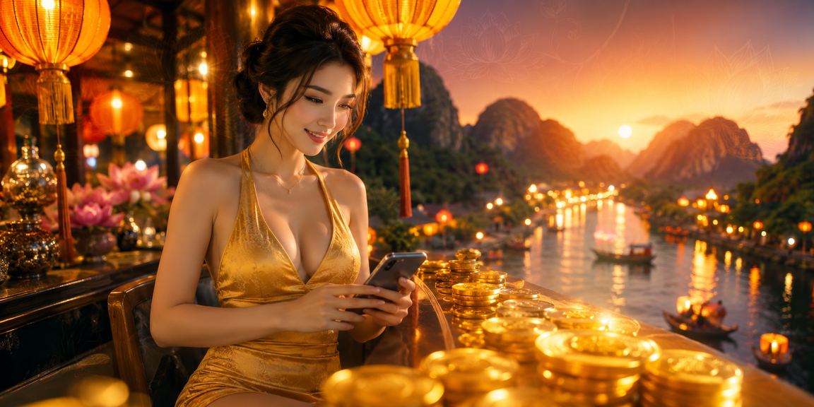 Chợ đêm Ninh Bình minh họa khu vực thanh toán và ưu đãi cần kiểm tra trên xe4